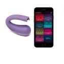 Преміум віброяйце зі стимуляцією клітора Je Joue - DUA Purple, керування зі смартфона, 2 мотори