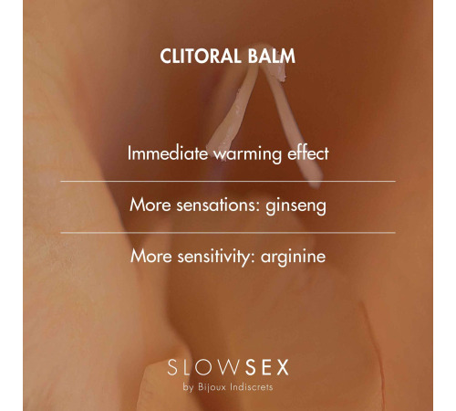 Разогревающий бальзам для клитора Bijoux Indiscrets Slow Sex Clitoral balm