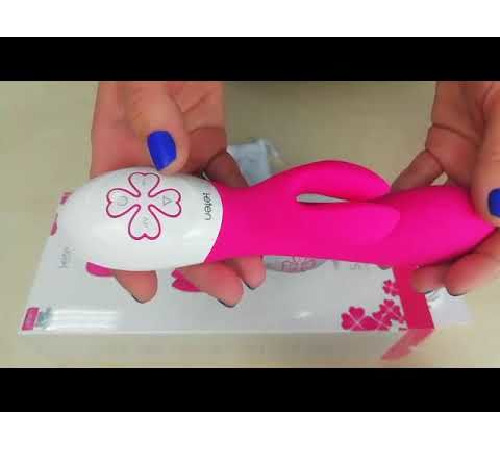 Вібратор кролик Leten Sara зі здвоєним кліторальним стимулятором, 3 мотори