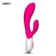 Вібратор кролик Leten Sara зі здвоєним кліторальним стимулятором, 3 мотори