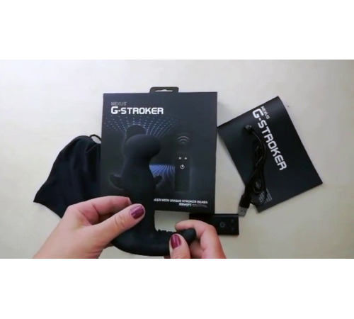 Массажер простаты Nexus G Stroker с жемчужным массажем ануса и пультом ДУ, макс диаметр 3см