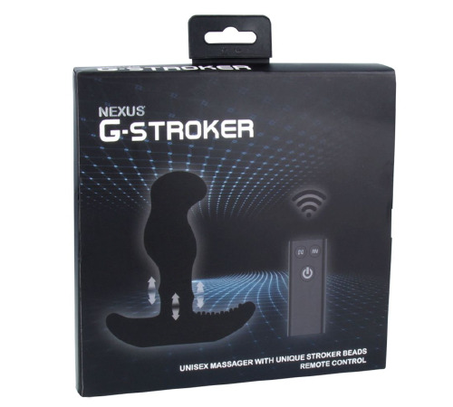 Массажер простаты Nexus G Stroker с жемчужным массажем ануса и пультом ДУ, макс диаметр 3см