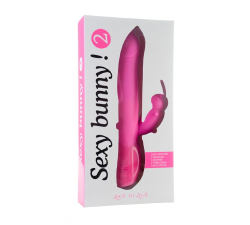 Вибратор-кролик Love To Love Sexy Bunny 2, с вращением головки, 3 вибромотора