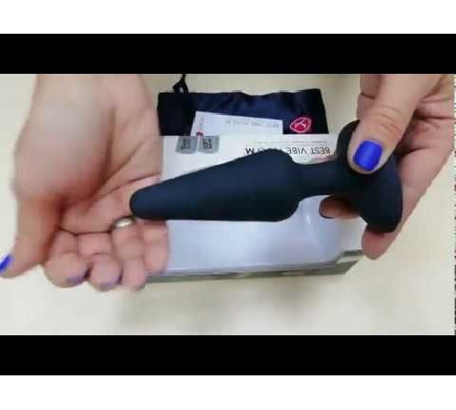 Анальна пробка з вібрацією Dorcel Best Vibe Plug M, макс. діаметр 4,1см, soft-touch силікон