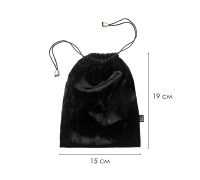 Чохол для зберігання іграшок S, Велюр, Чорний (19см*15см)