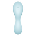 Вакуумный смарт-стимулятор с вибрацией Satisfyer Curvy Trinity 5 (Blue), управление со смартфона