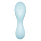 Вакуумный смарт-стимулятор с вибрацией Satisfyer Curvy Trinity 5 (Blue), управление со смартфона