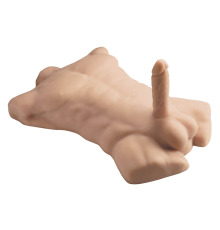 Торс с фаллоимитатором на присоске SilexD Apollo L Male Torso, суперреалистичный, термореактивный