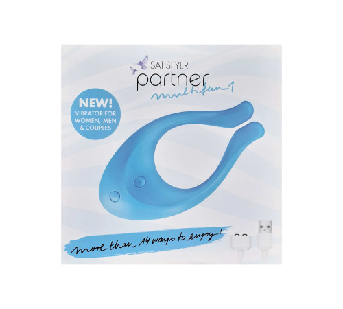 Вібратор для пар Satisfyer Endless Love Blue, 3 незалежні мотори, багатофункціональний