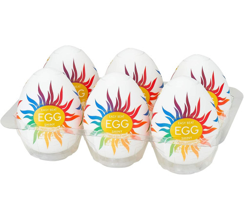 Набір мастурбаторів-яєць Tenga Egg Shiny Pride Edition (6 яєць)