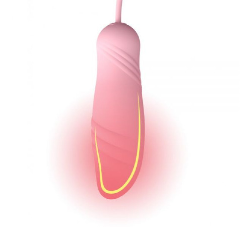 Віброяйце-пульсатор з функцією нагрівання ZALO TEMPTATION, Fairy Pink