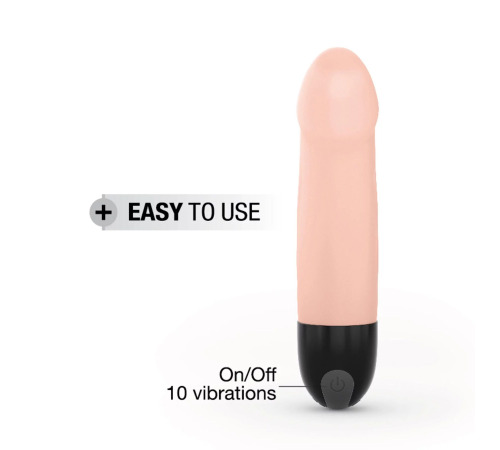 Вибратор Dorcel Real Vibration S Flesh 2.0, диам 3,7см, перезаряжаемый, для точки G