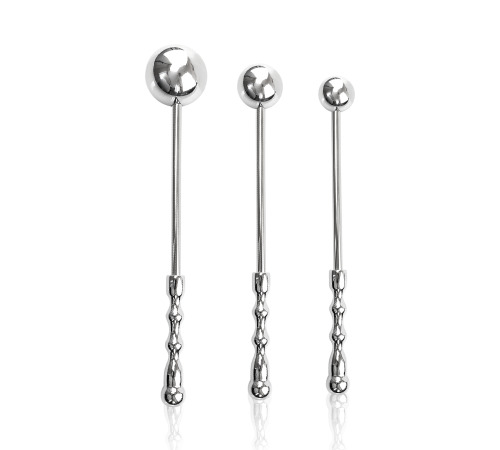 Анальний стимулятор, залізний, срібло, розмір L