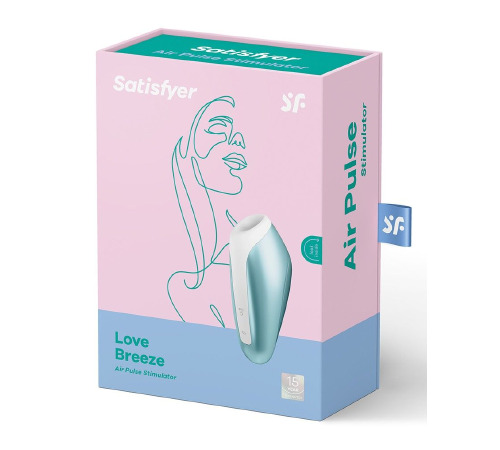 Миниатюрный вакуумный стимулятор Satisfyer Love Breeze Ice Blue