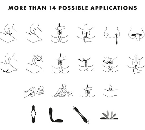 Универсальный гибкий вибратор для пар Satisfyer Elastic Game Dark Blue