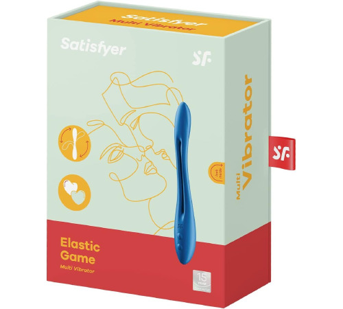 Универсальный гибкий вибратор для пар Satisfyer Elastic Game Dark Blue