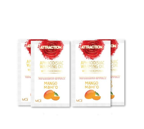 Пробник массажного масла с феромонами MAI PHEROMON MASSAGE OIL MANGO (10 мл)