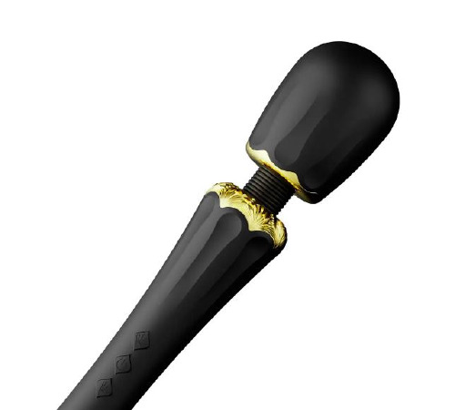 Вибратор микрофон с насадками Zalo Kyro Wand Obsidian Black