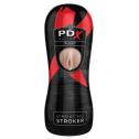 Мастурбатор з вібрацією Pipedream pdx elite vibrating stroker Pussy