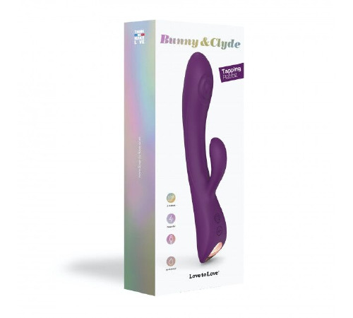 Вибратор-кролик с точечным массажем точки G - Love To Love Bunny&Clyde - Purple Rain