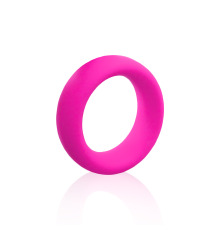Эрекционное кольцо бархатный силикон, вн.диам 44 мм, Розовый