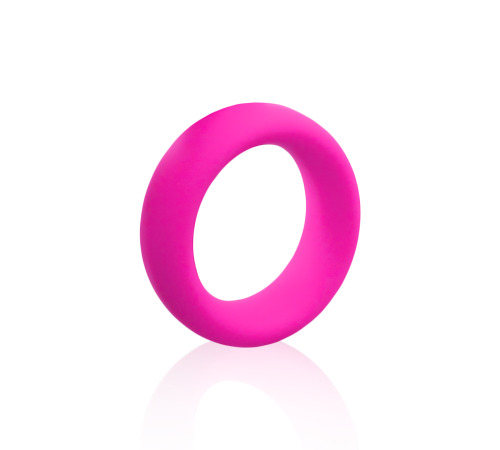 Эрекционное кольцо бархатный силикон, вн.диам 44 мм, Розовый