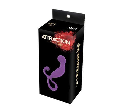 Массажер простаты MAI Attraction Toys №80 Purple, длина 13.4см, диаметр 3.2см