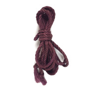 Джутова мотузка BDSM 8 метрів, 6 мм, колір лаванда.