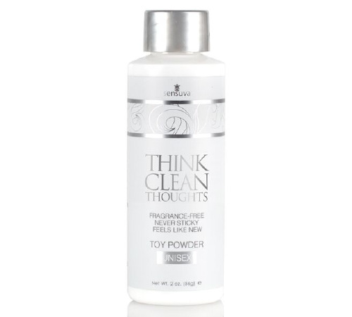 Пудра для ухода за игрушками Sensuva Think Clean Thoughts Toy Powder  (56 грамм)
