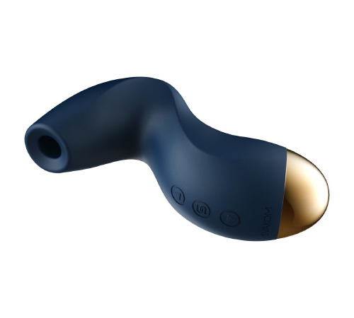 Вакуумний кліторальний стимулятор Svakom Pulse Pure Navy Blue, 5 режимів, 5 інтенсивностей у кожному