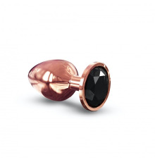 Металлическая анальная пробка с украшением в виде кристалла Dorcel - Diamond Plug Rose Gold S