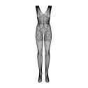 Бодистокинг Obsessive Bodystocking F234 S/M/L, абстрактный рисунок, глубокое декольте