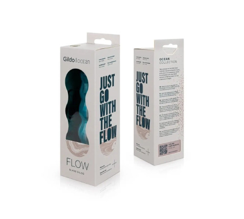Стеклянный дилдо Gildo - Ocean Flow Glass Dildo