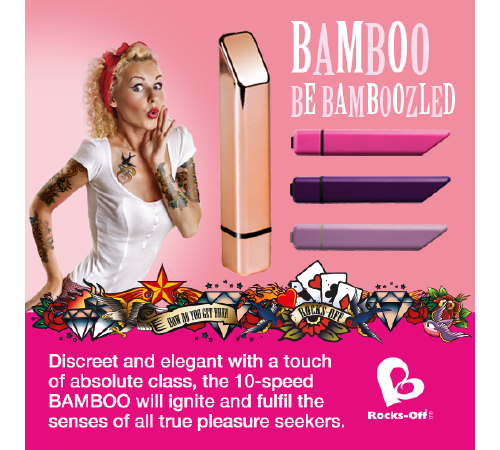 Вібратор Rocks Off Bamboo Rose Gold