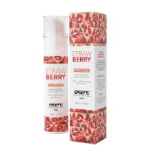 Массажное масло EXSENS Strawberry 50 мл разогревающее, без сахара, без парабенов, съедобное