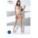 Бодистокинг Passion BS058 white, комбинезон, очень воздушный