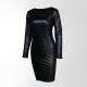 Сексуальное виниловое платье Ким