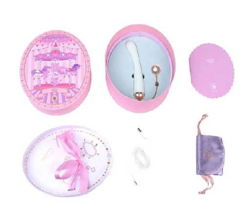 Вибратор для точки G с подключением к телефону ZALO Momoko Vanilla White