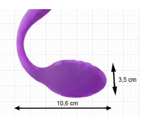 Віброяйце зі стимулятором клітора Adrien Lastic Smart Dream II з пультом LRS, можна під одяг