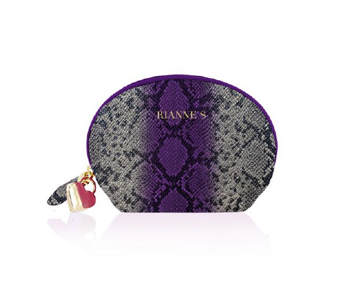 Вібратор для точки G Rianne S: Boa Mini Purple, 10 режимів роботи, медичний силікон, косметичка-чохол