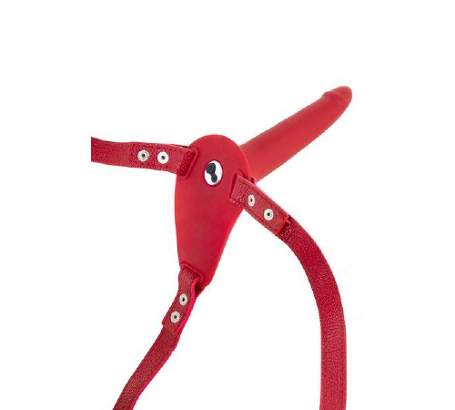 Страпон с вибрацией Fetish Tentation Vibrating Strap-On with Dildo Red