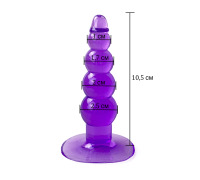 Гелева анальна пробка на присосці Кульки, Бузковий