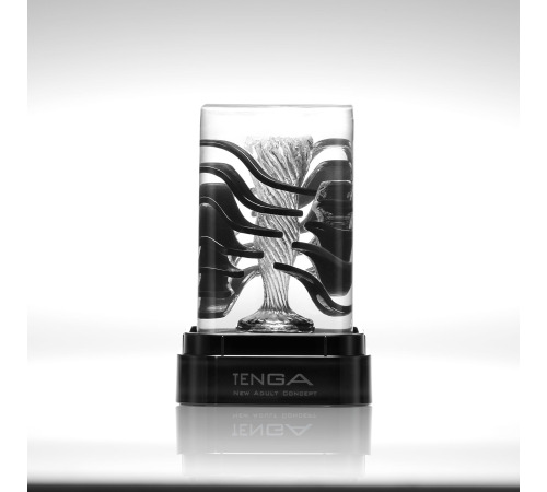 Мастурбатор Tenga Crysta Leaf, унікальний рельєф, стимулювальні пелюстки, прозорий матеріал