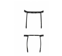 Пояс-стрепи для панчох SHELLY GARTER BELT black S/M - Passion Exclusive