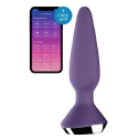 Анальна пробка з двома моторами та керуванням телефоном Satisfyer Plug-ilicious 1 Purple