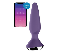 Анальна пробка з двома моторами та керуванням телефоном Satisfyer Plug-ilicious 1 Purple
