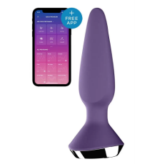 Анальна пробка з двома моторами та керуванням телефоном Satisfyer Plug-ilicious 1 Purple