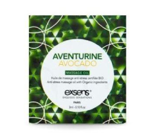 Пробник масажної олії EXSENS Anti-Stress Aventurine Avocado 3мл