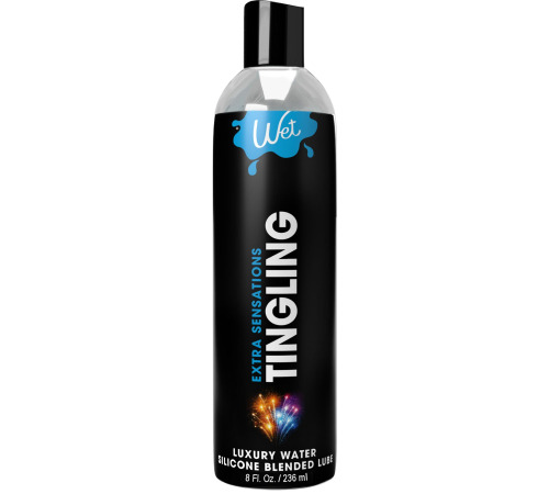 Охлаждающий лубрикант на водно-силиконовой основе Wet Extra Sensations Tingling (236 мл)