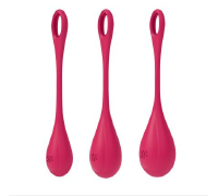 Набор йони бусин Satisfyer Yoni Power 1 Red, диаметр 2-2,5-3см, вес 22-46-74г